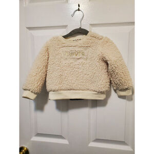 Baby Girl Levi's White & Gold 18M Sweater set